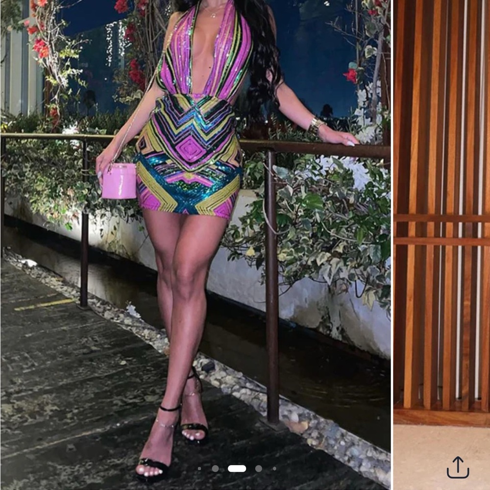 Fashion Nova Multicolor Mini Dress